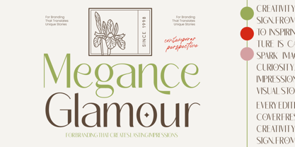 Megance Glamour Font Poster 1