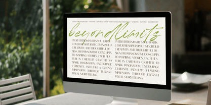 Megance Glamour Font Poster 5