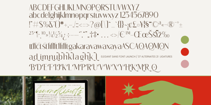Megance Glamour Font Poster 10