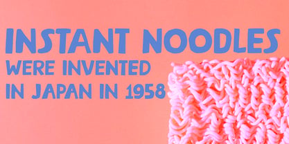 Steaming Noodles Pro Font Poster 5
