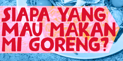 Steaming Noodles Pro Font Poster 3