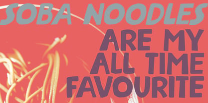 Steaming Noodles Pro Font Poster 6