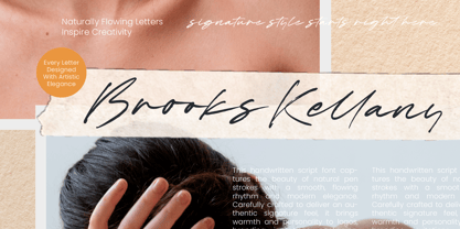 Brooks Kellany Font Poster 1