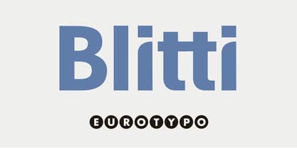 Blitti Font Poster 1