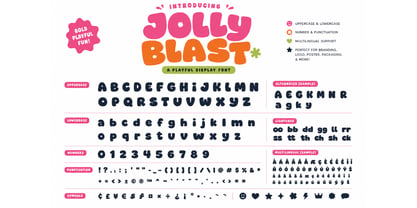 Jolly Blast Font Poster 7