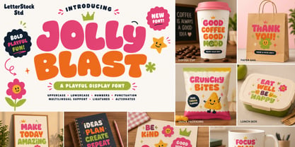 Jolly Blast Font Poster 3