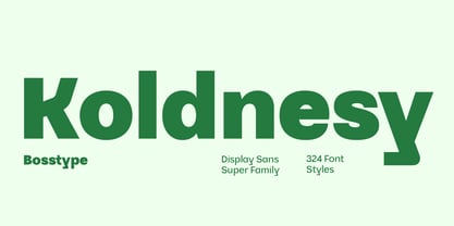Koldnesy Font Poster 1