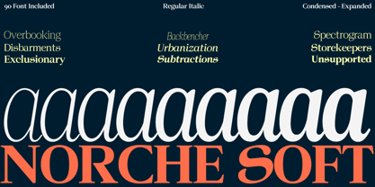 Norche Font Poster 2