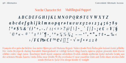 Norche Font Poster 8