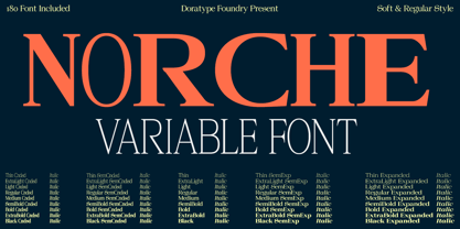 Norche Font Poster 1
