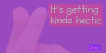 Snappy Fingers Pro Font Poster 3