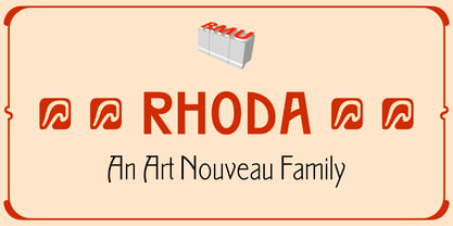 Rhoda Font Poster 1