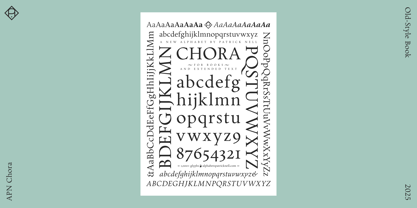 APN Chora Font Poster 9