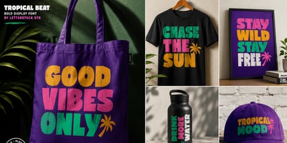 Tropical Beat Font Poster 5