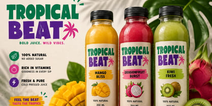 Tropical Beat Font Poster 2