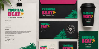 Tropical Beat Font Poster 4