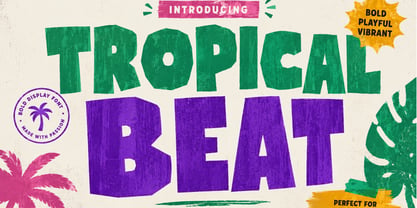 Tropical Beat Font Poster 1