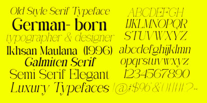 Galmiten Semi Serif Font Poster 7