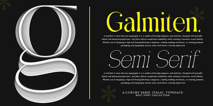 Galmiten Semi Serif Font Poster 6