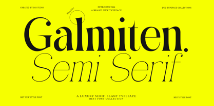 Galmiten Semi Serif Font Poster 1