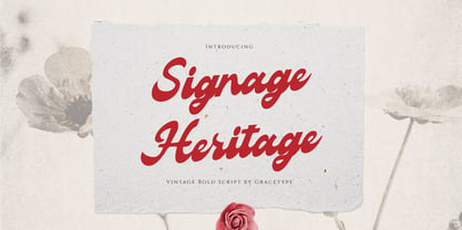 Signage Heritage Font Poster 1