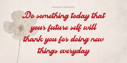 Signage Heritage Font Poster 5