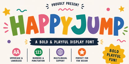 Happy Jump Font Poster 1