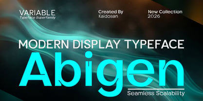 Abigen Font Poster 1