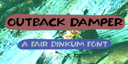 Outback Damper Pro Font Poster 1