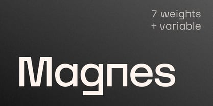 Magnes Font Poster 1