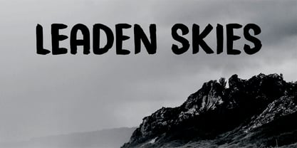 Leaden Skies Pro Font Poster 1