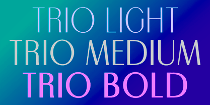 Trio CT Font Poster 1