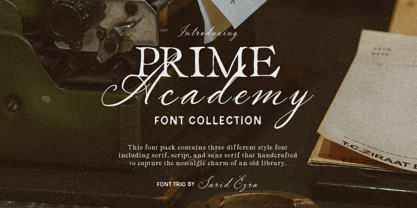 Prime Academy Font Poster 1