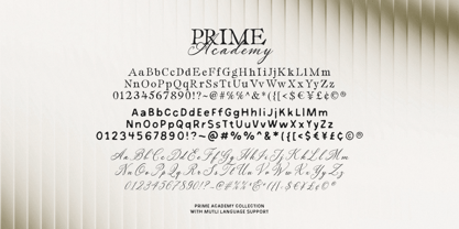 Prime Academy Font Poster 9