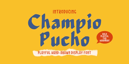 Champio Pucho Font Poster 1