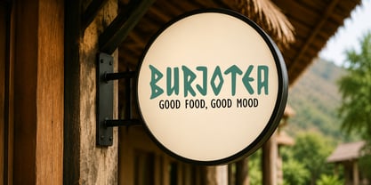 Burjotea Font Poster 3