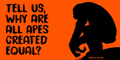 Trouble Monkey Pro Font Poster 3