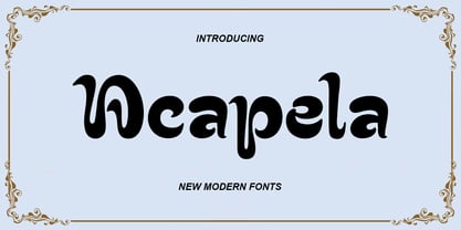 Acapela Font Poster 1