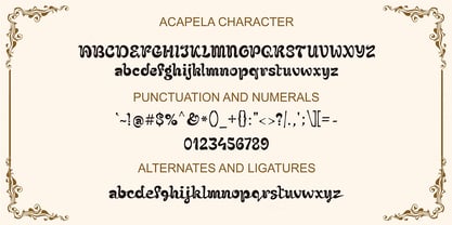 Acapela Font Poster 5
