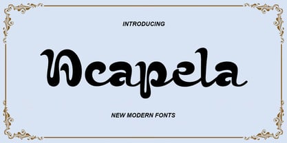 Acapela Font Poster 6