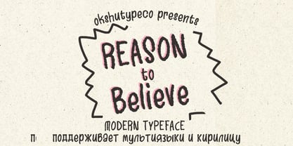 ReasonToBelieve Font Poster 1