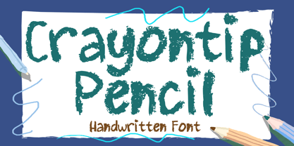 Crayontip Pencil Font Poster 1