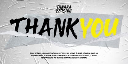 Tanaka Betsuni Font Poster 7