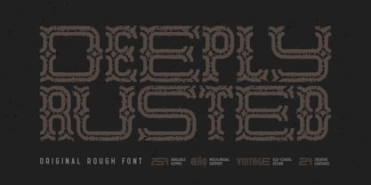 Deeply Rusted Font Poster 1