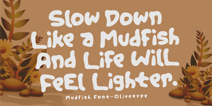 Mudfish Font Poster 3
