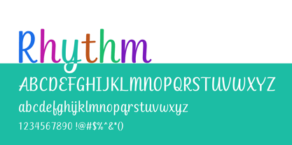 ZFrhythm Font Poster 2
