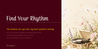 ZFrhythm Font Poster 4