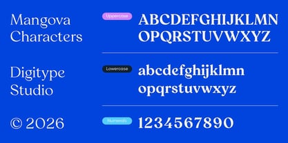 Mangova Font Poster 8