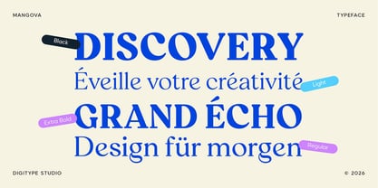 Mangova Font Poster 5