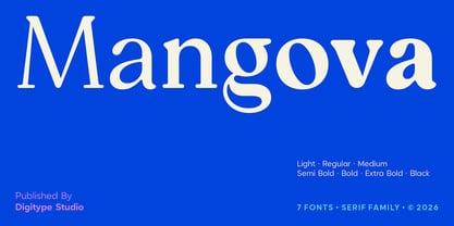 Mangova Font Poster 1